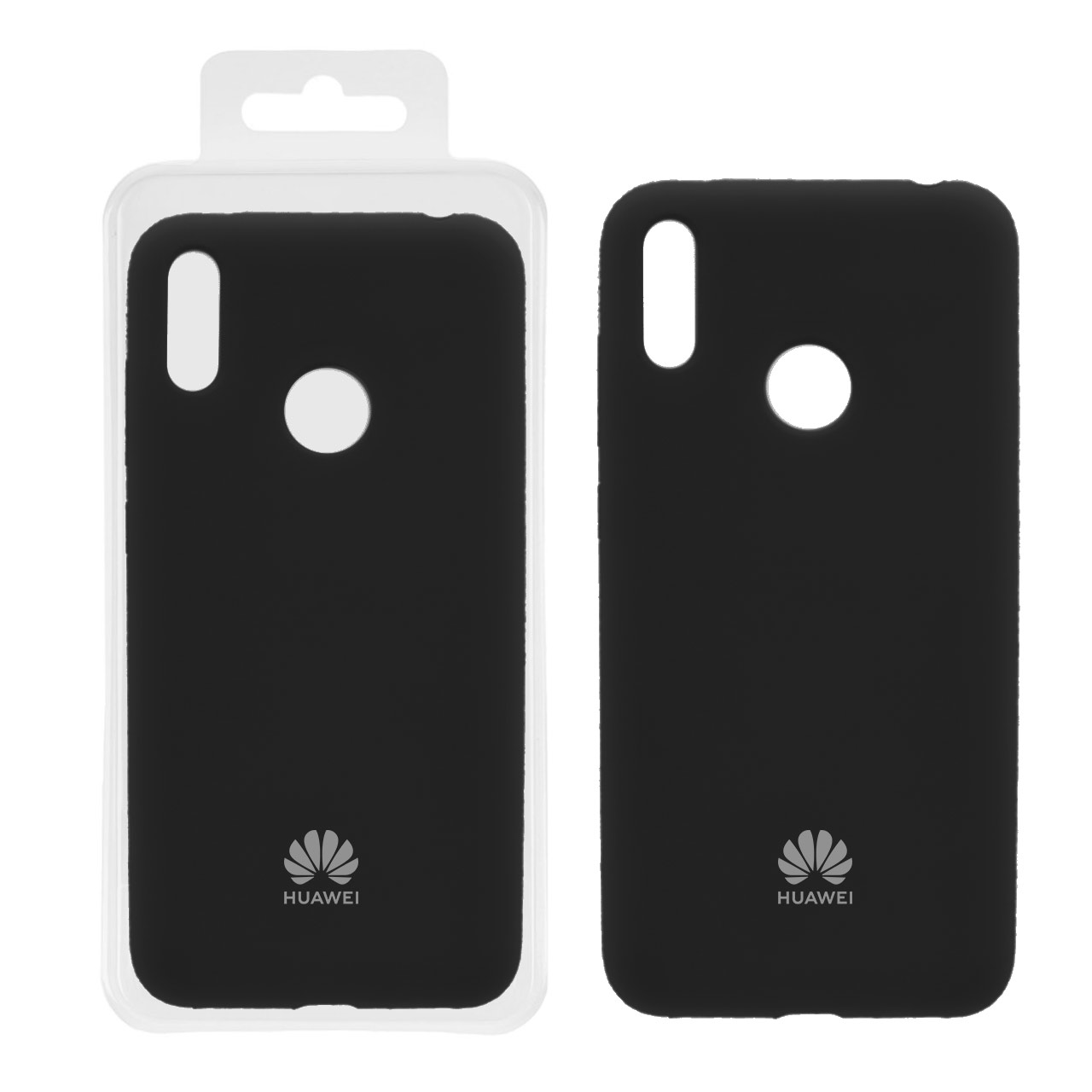 قاب سیلیکونی پاک کنی اورجینال Huawei Y7 2019 - مشکی (پک اصلی)